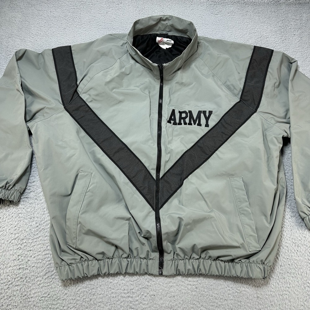 Skilcraft US Army Jacket Adult Large Gray Reflective Full Zip Military Issued